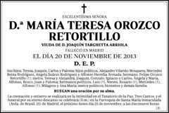 María Teresa Orozco Retortillo